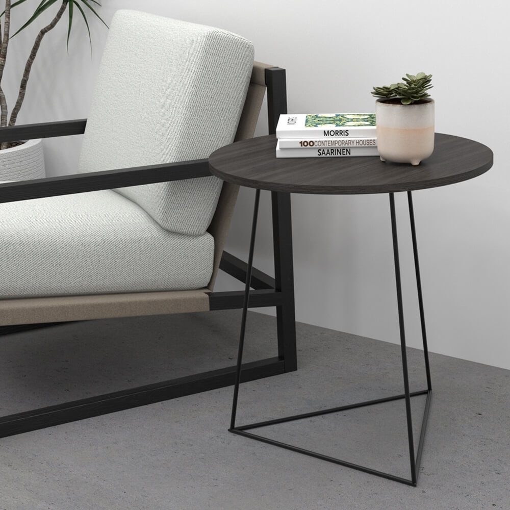 โต๊ะข้างไม้ปาติเกิ้ล สไตล์ลอฟท์ Monster Steel รุ่น TWN007 ขนาด 56*56*59 cm.